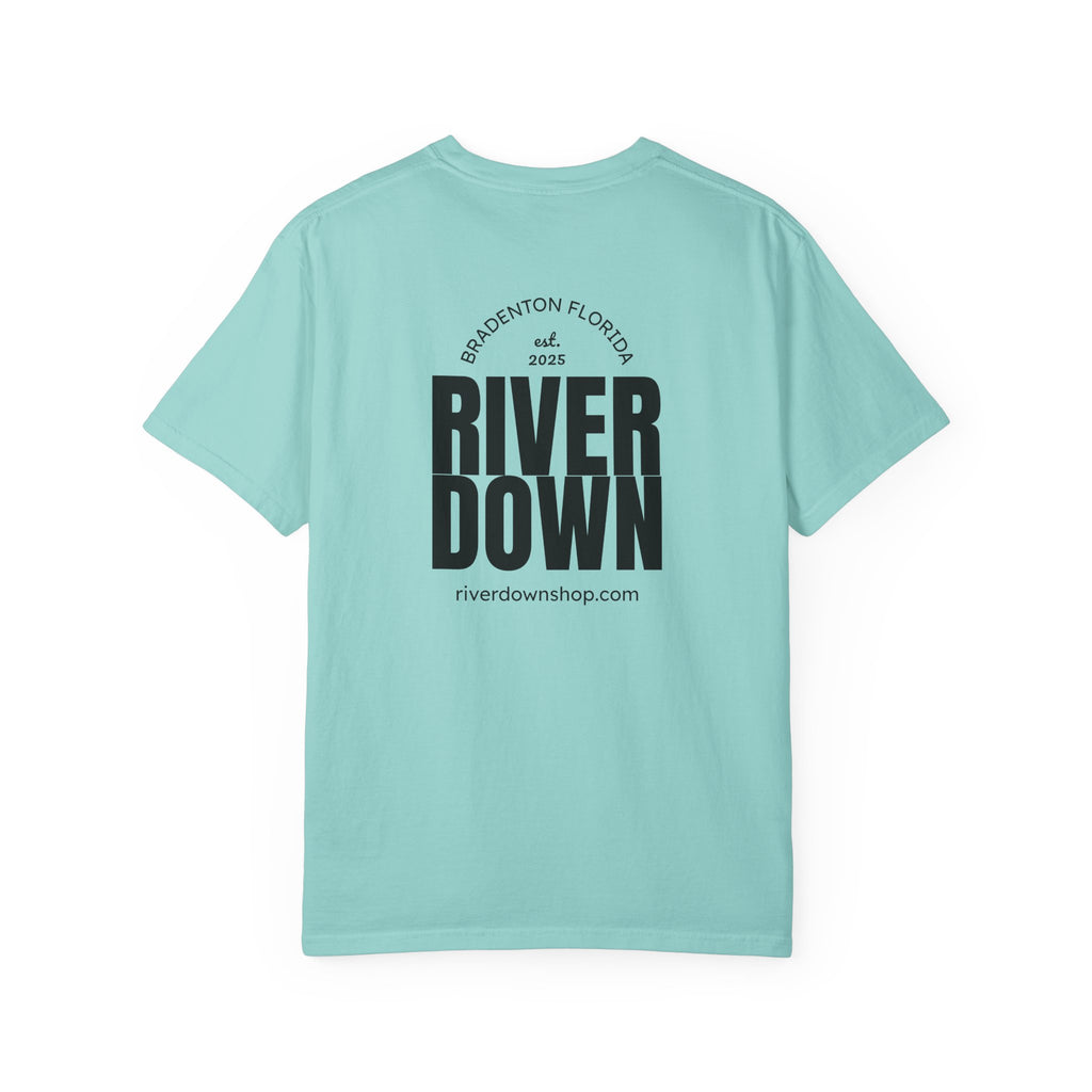 101 - Tee Multi Colors Monogram R|D River Down Shop Classic Tee — Minimalist Initials T-Shirt