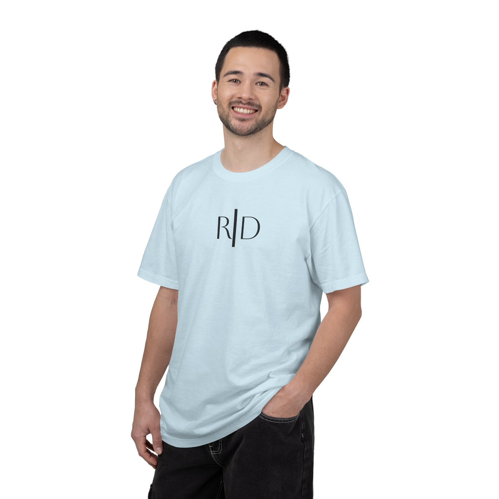101 - Tee Multi Colors Monogram R|D River Down Shop Classic Tee — Minimalist Initials T-Shirt