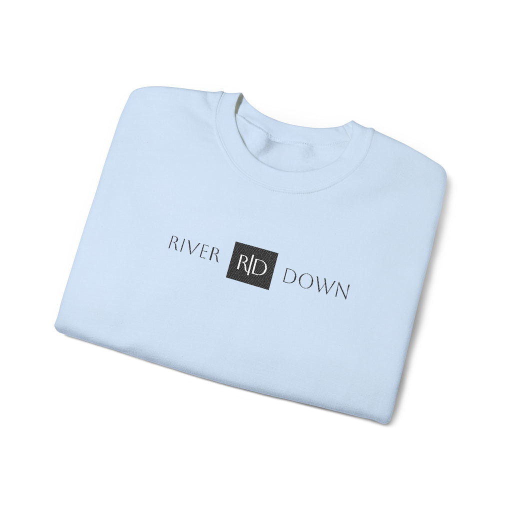 3 - Sweatshirt Embroidered Square RD Minimal Graphic Crewneck Sweatshirt — Small Black Patch Logo
