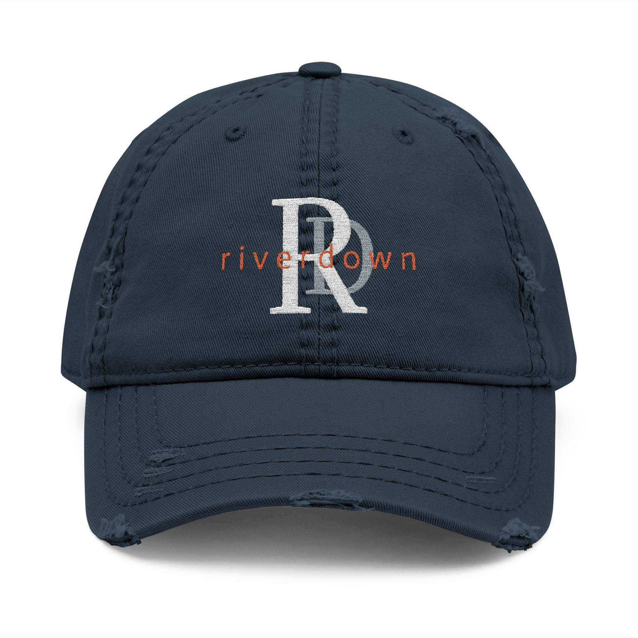 920 - Hat Multi Colors RD Distressed Embroidered 'Riverdown' Dad Hat – Vintage Washed Baseball Cap