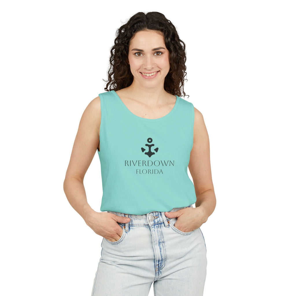 14 - Tank Top Multi Colors Coral Minimalist 'R|D' Monogram Tank Top — Lightweight Casual Summer Tee
