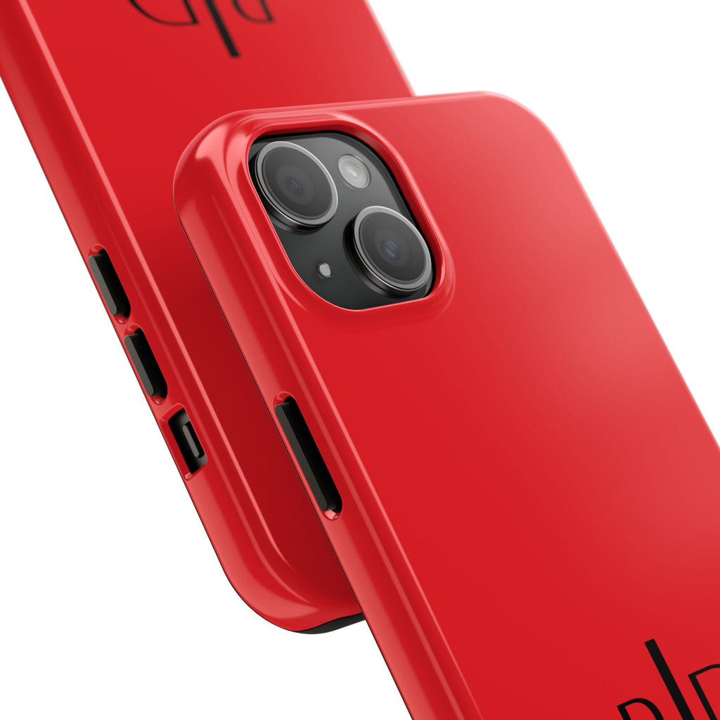 924 - Phone Case Red Berry — Durable Protective Phone Cover with Monogram Logo