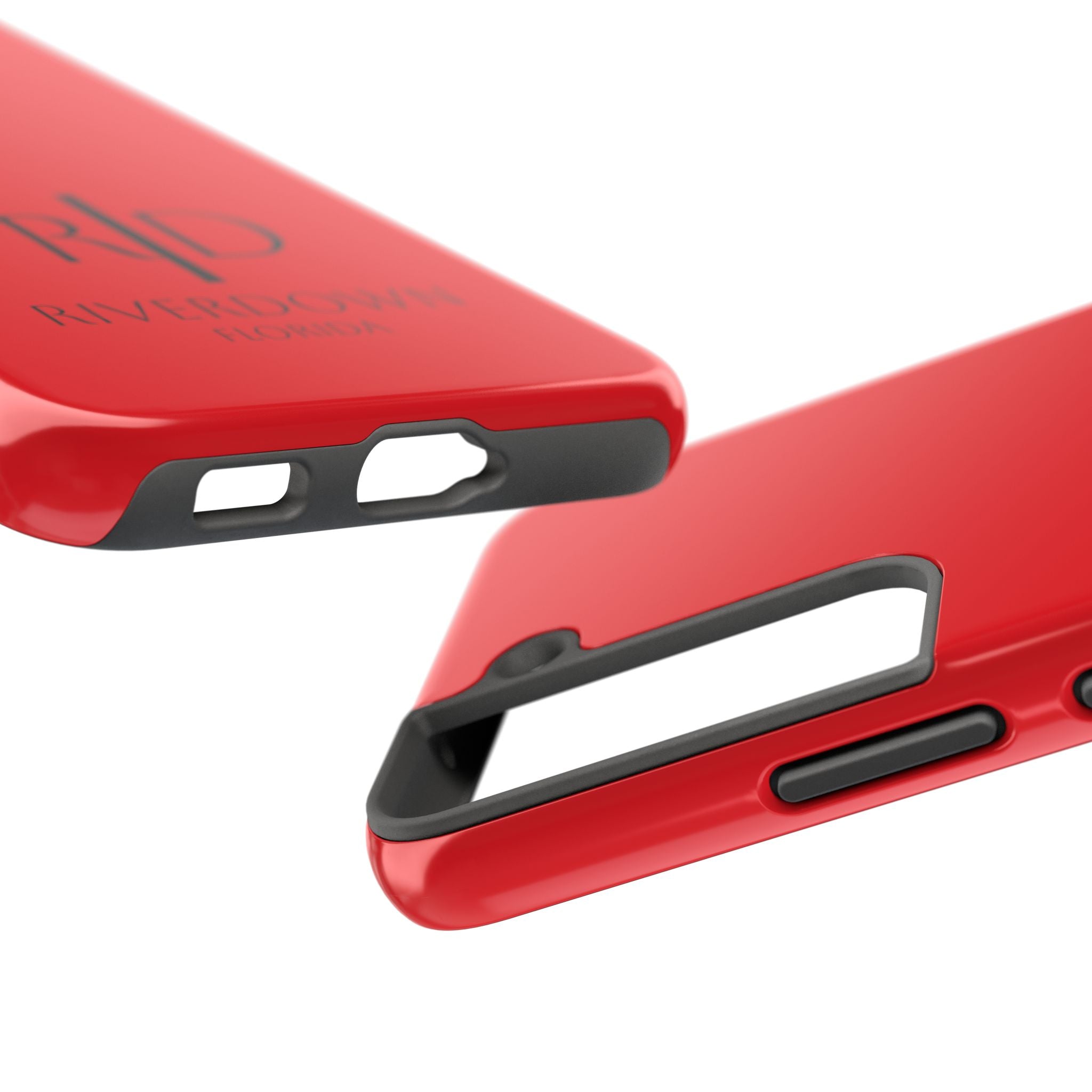 924 - Phone Case Red Berry — Durable Protective Phone Cover with Monogram Logo