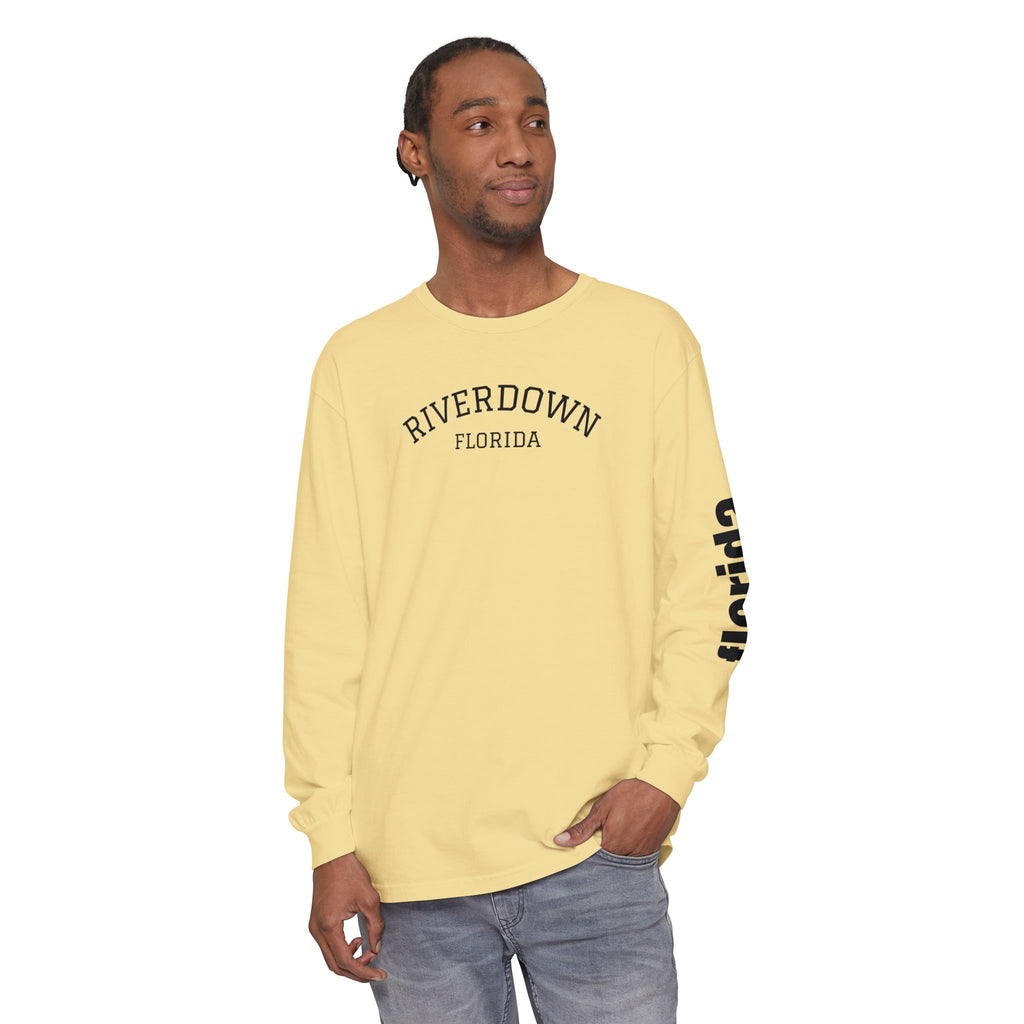 2 - Long Sleeve Tee Multi Colors 'R|D' — Florida Sleeve Graphic