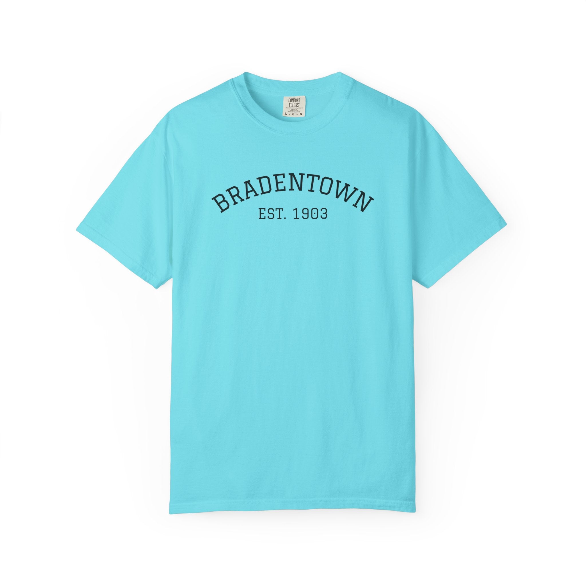 101 -  Tee Multi Colors Bradentown Classic Tee — Minimalist Initials T-Shirt