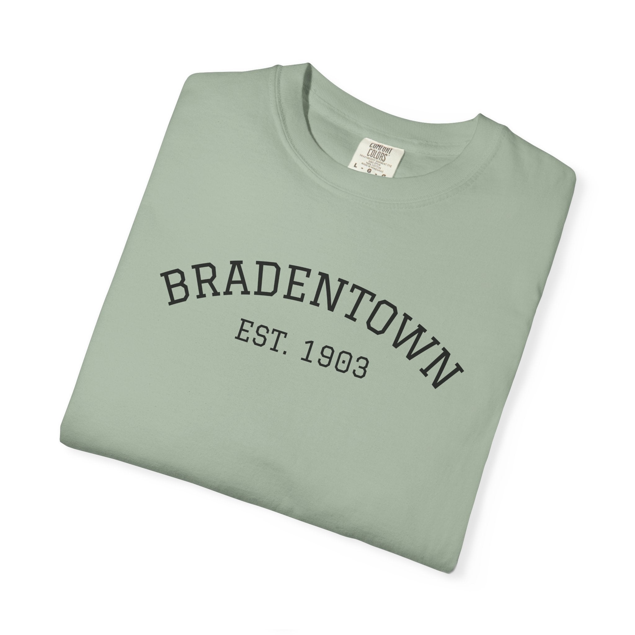 101 -  Tee Multi Colors Bradentown Classic Tee — Minimalist Initials T-Shirt