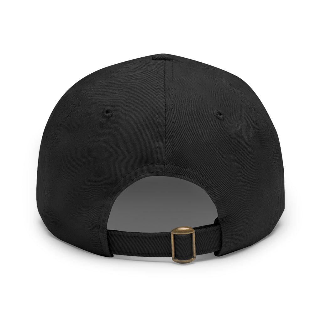 92 - Dad Hat with Leather Patch Multi Color (Rectangle)