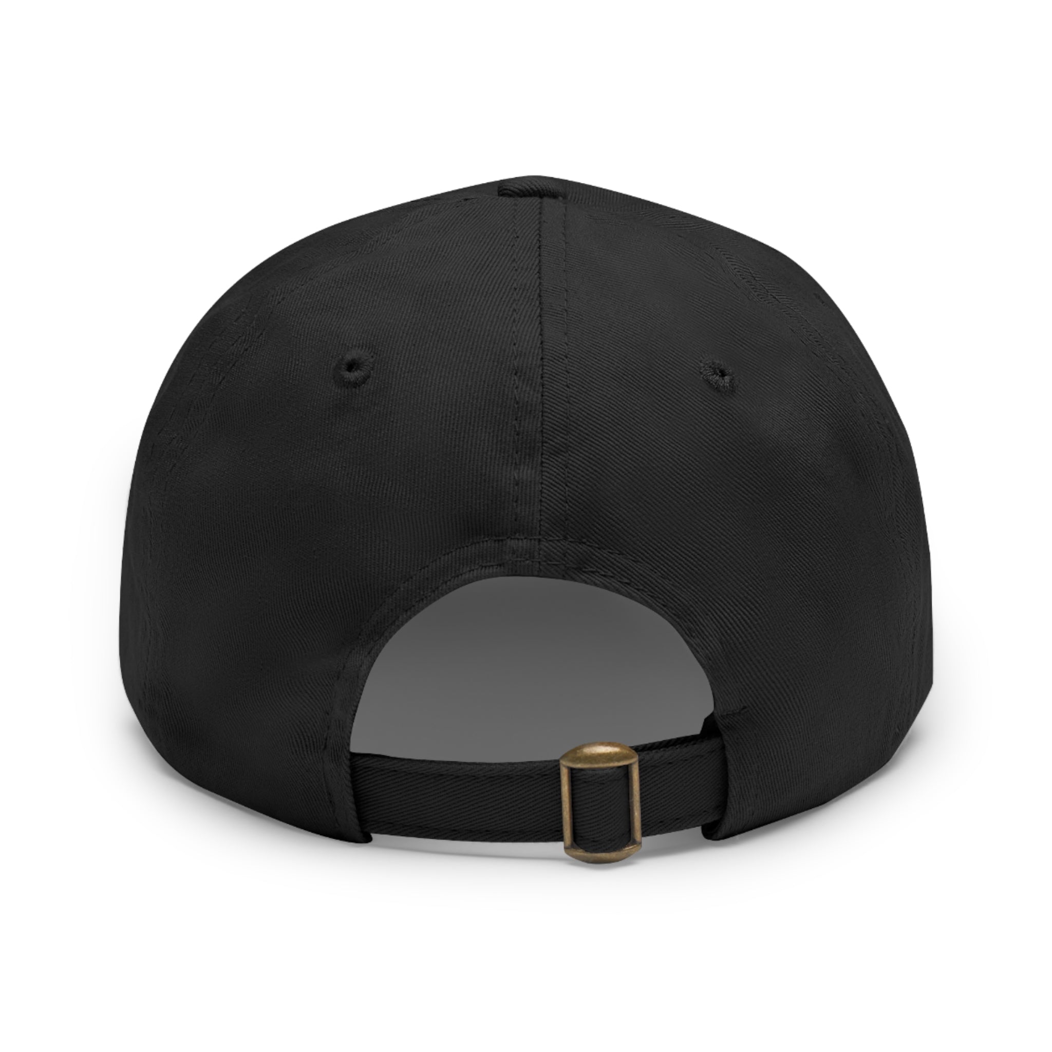 92 - Dad Hat with Leather Patch Multi Color (Rectangle)
