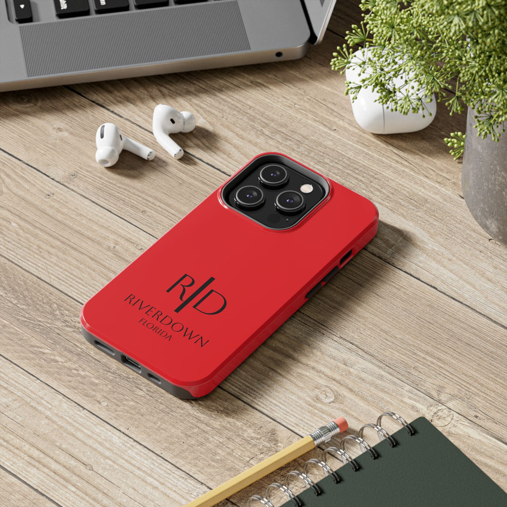 924 - Phone Case Red Berry — Durable Protective Phone Cover with Monogram Logo