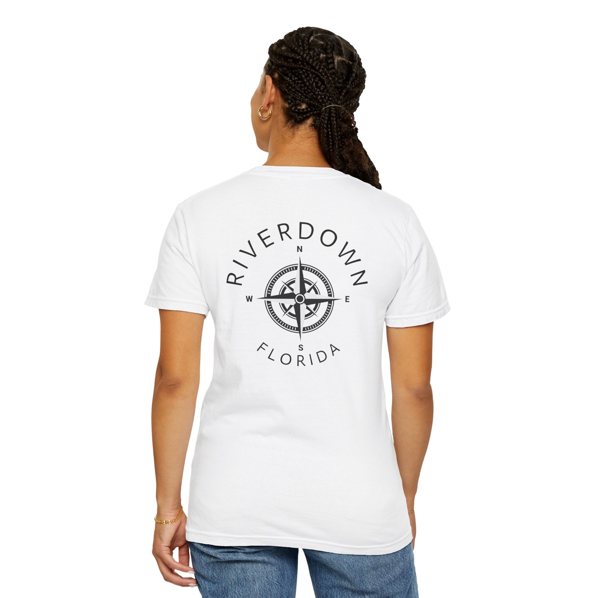 10 - Tee Multi Colors Compass — Minimalist Initials T-Shirt
