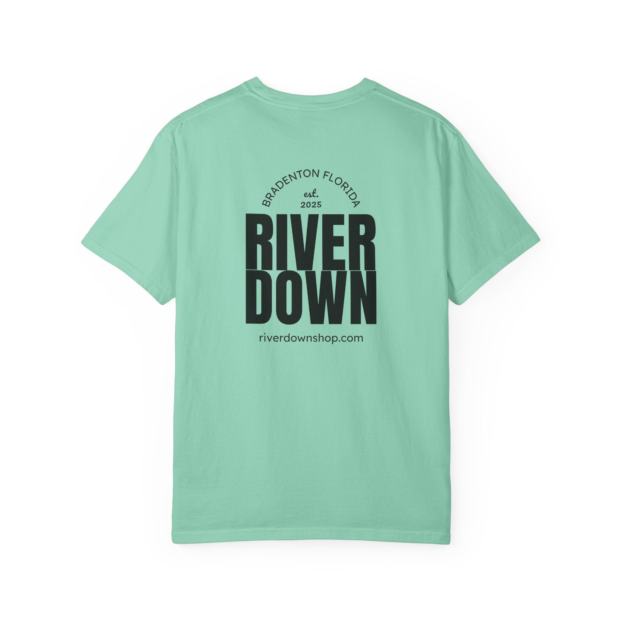 101 - Tee Multi Colors Monogram R|D River Down Shop Classic Tee — Minimalist Initials T-Shirt