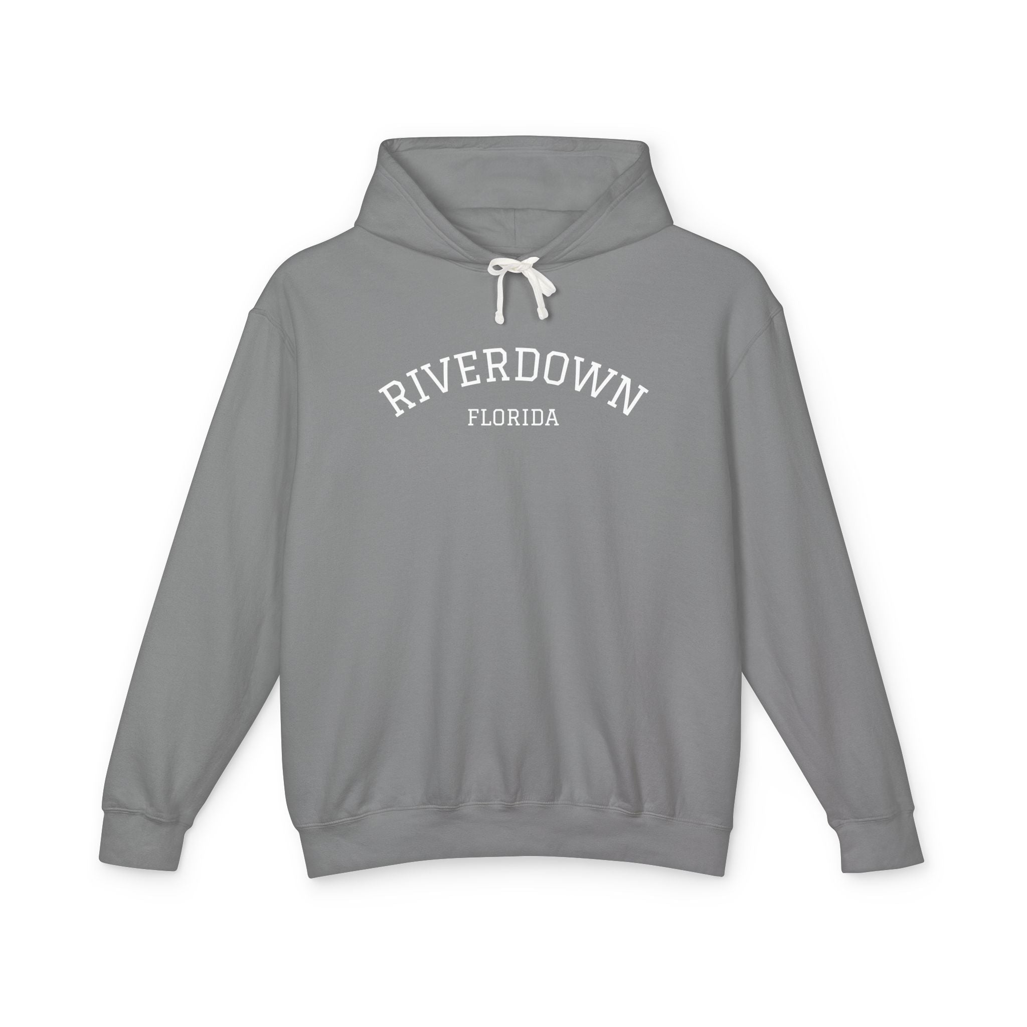 4 - Hoodie Multi Colors Collegiate Logo Hoodie — Lightweight Pastel Blue Sweatshirt