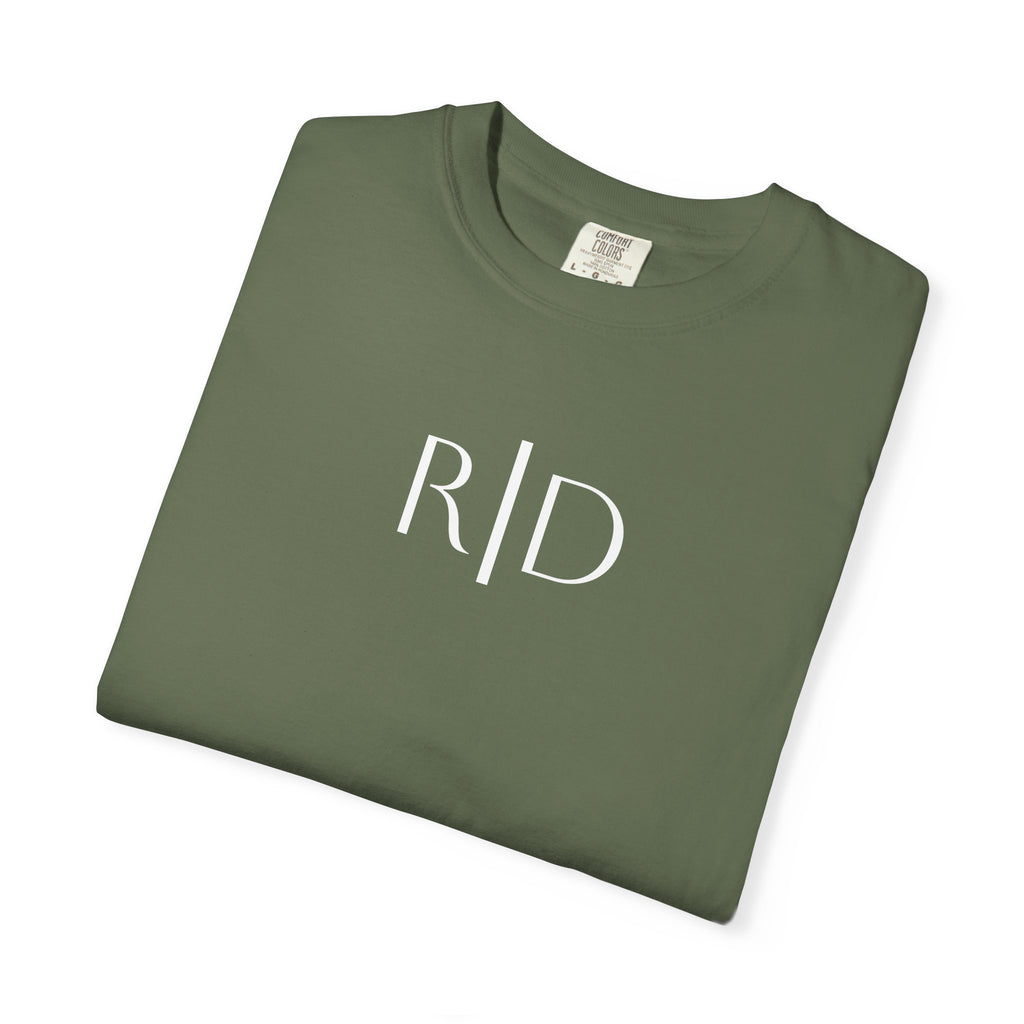 101 -  Tee Multi Colors Monogram R|D River Down Shop Classic Tee — Minimalist Initials T-Shirt