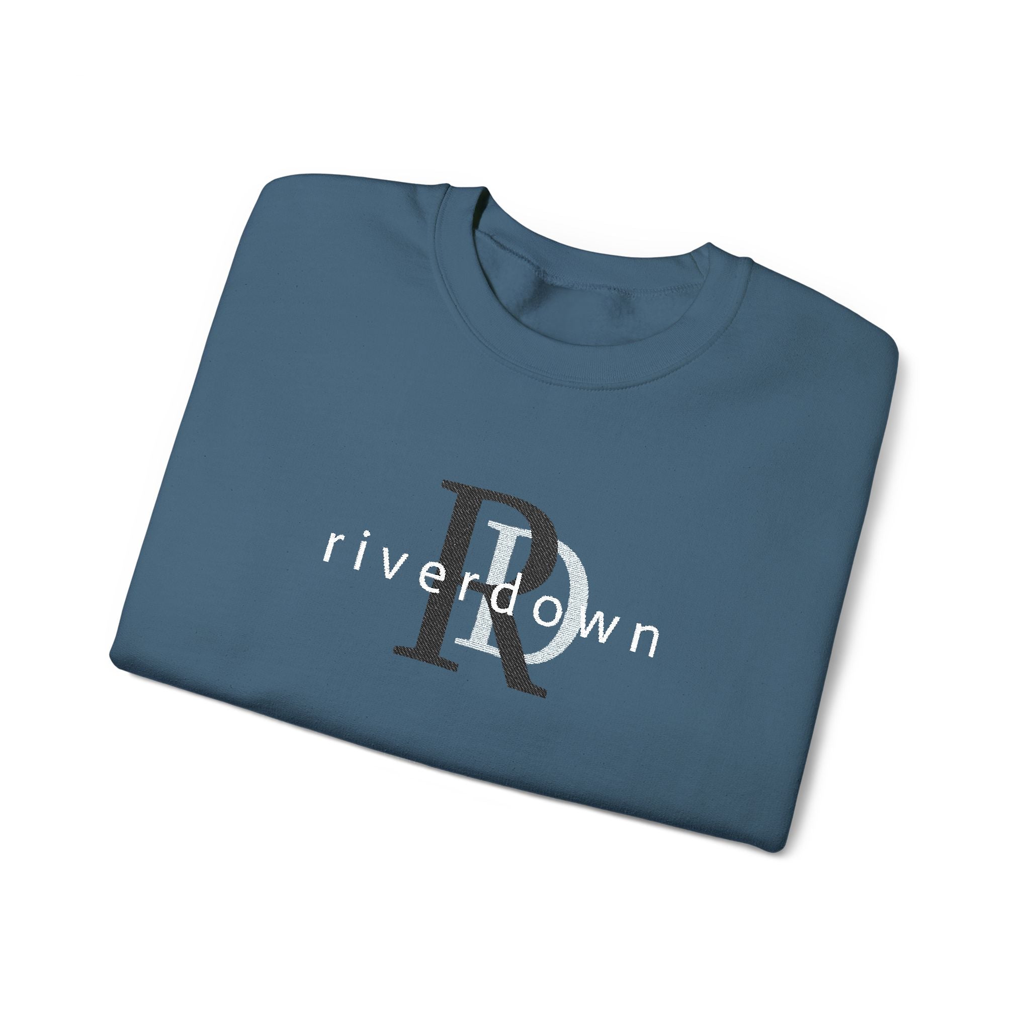 3 - Crewneck Embroidered RD Sweatshirt —Anchor  'Riverdown' Anchor Logo Minimalist Nautical Pullover