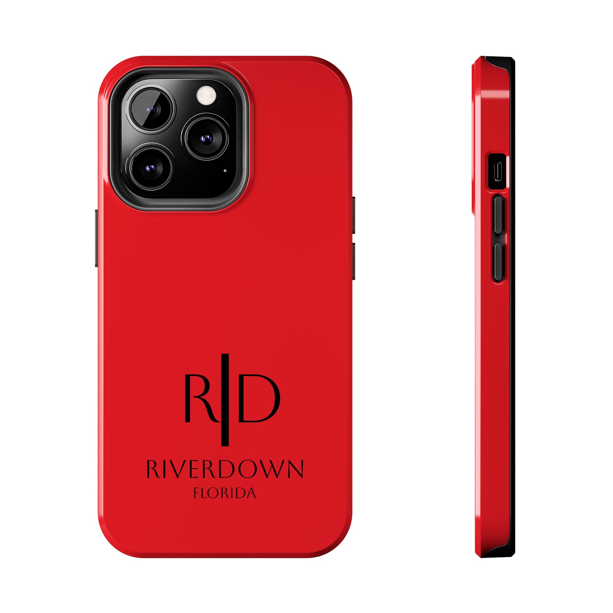 924 - Phone Case Red Berry — Durable Protective Phone Cover with Monogram Logo