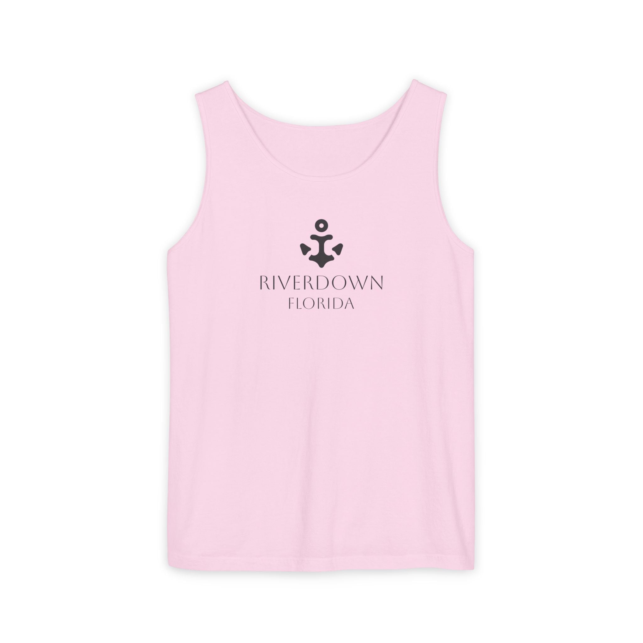 14 - Tank Top Multi Colors Coral Minimalist 'R|D' Monogram Tank Top — Lightweight Casual Summer Tee