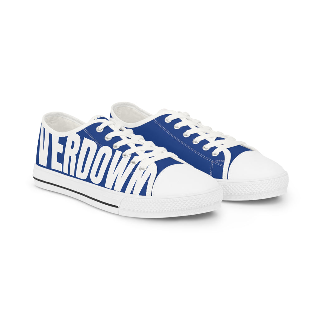 81 - Men's Deep Blue Low Top Sneakers — Canvas Shoes