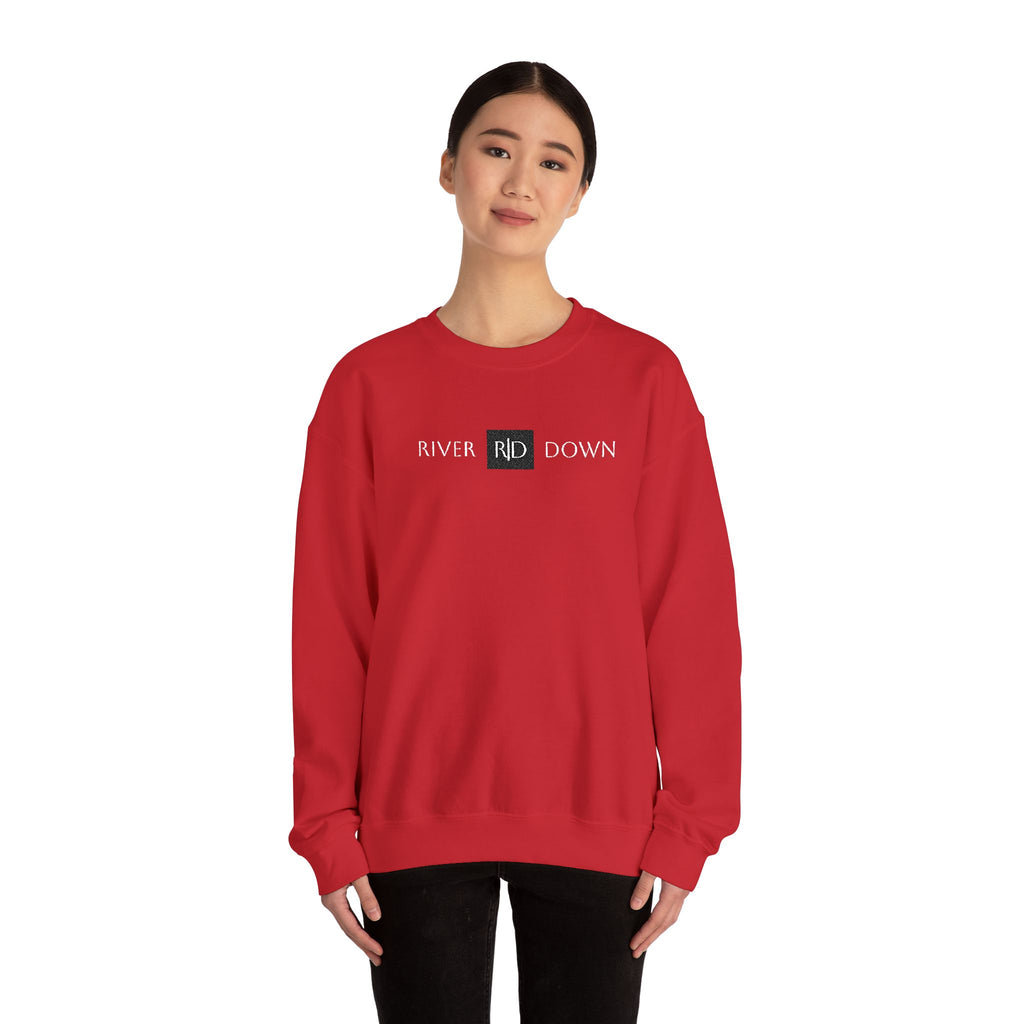 3 - Sweatshirt Embroidered Square RD Minimal Graphic Crewneck Sweatshirt — Small Black Patch Logo