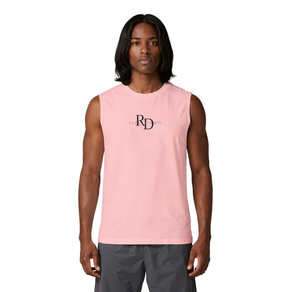 14 - Gone Fishing Muscle Tank — Retro Palm Court Summer Tank Top