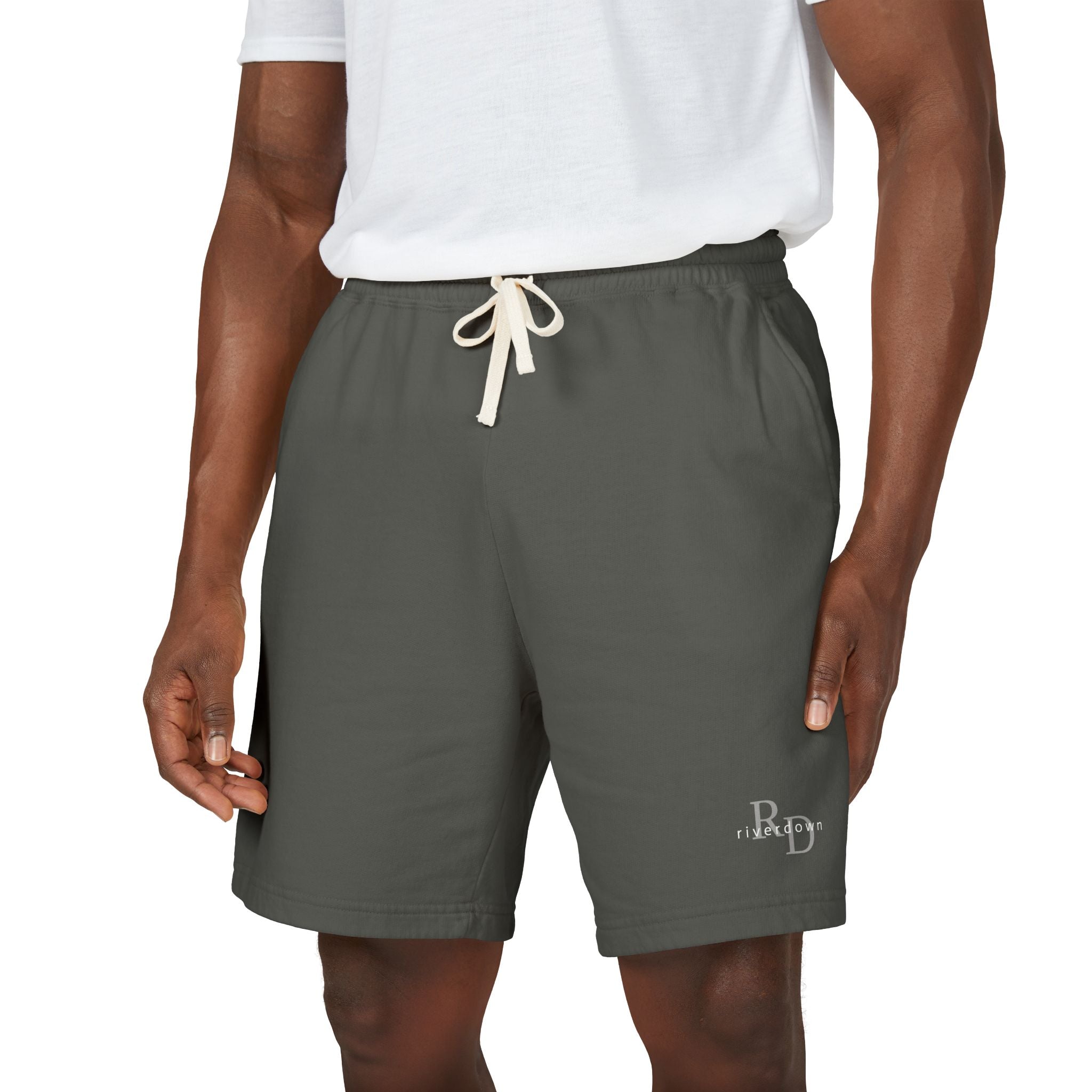 7 - Lightweight Fleece Sweat Shorts — Garment-Dyed Casual Lounge Shorts