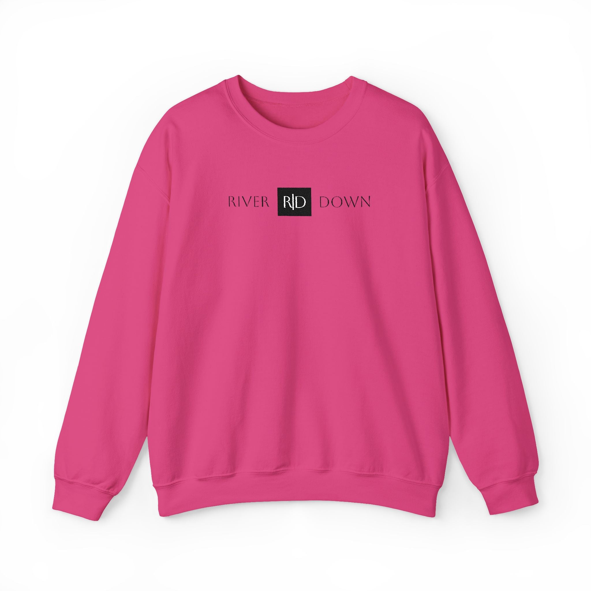 3 - Sweatshirt Embroidered Square RD Minimal Graphic Crewneck Sweatshirt — Small Black Patch Logo