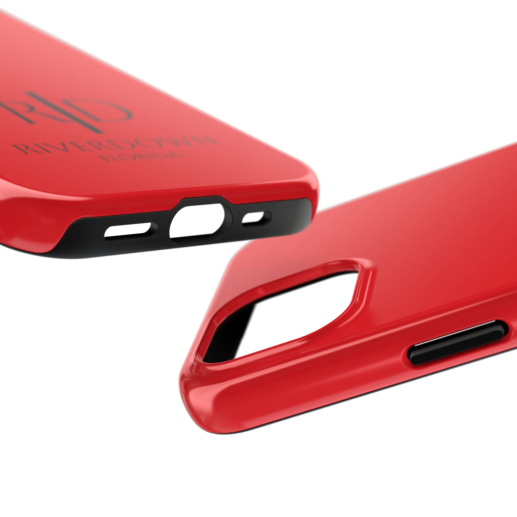924 - Phone Case Red Berry — Durable Protective Phone Cover with Monogram Logo