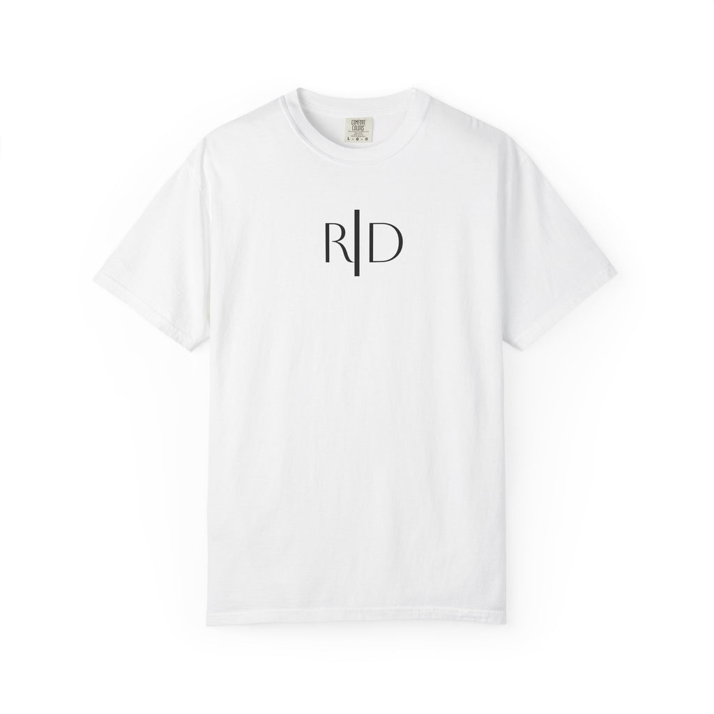 101 - Tee Multi Colors Monogram R|D River Down Shop Classic Tee — Minimalist Initials T-Shirt