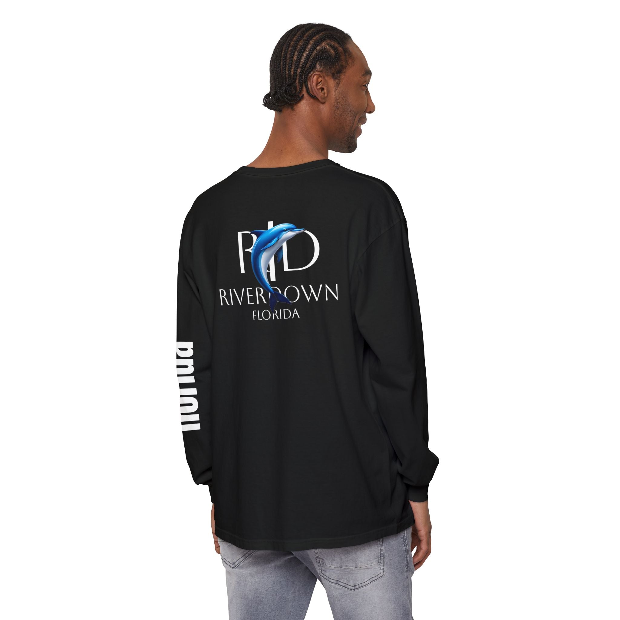 2 - Long Sleeve Tee Multi Colors 'R|D' — Florida Sleeve Graphic