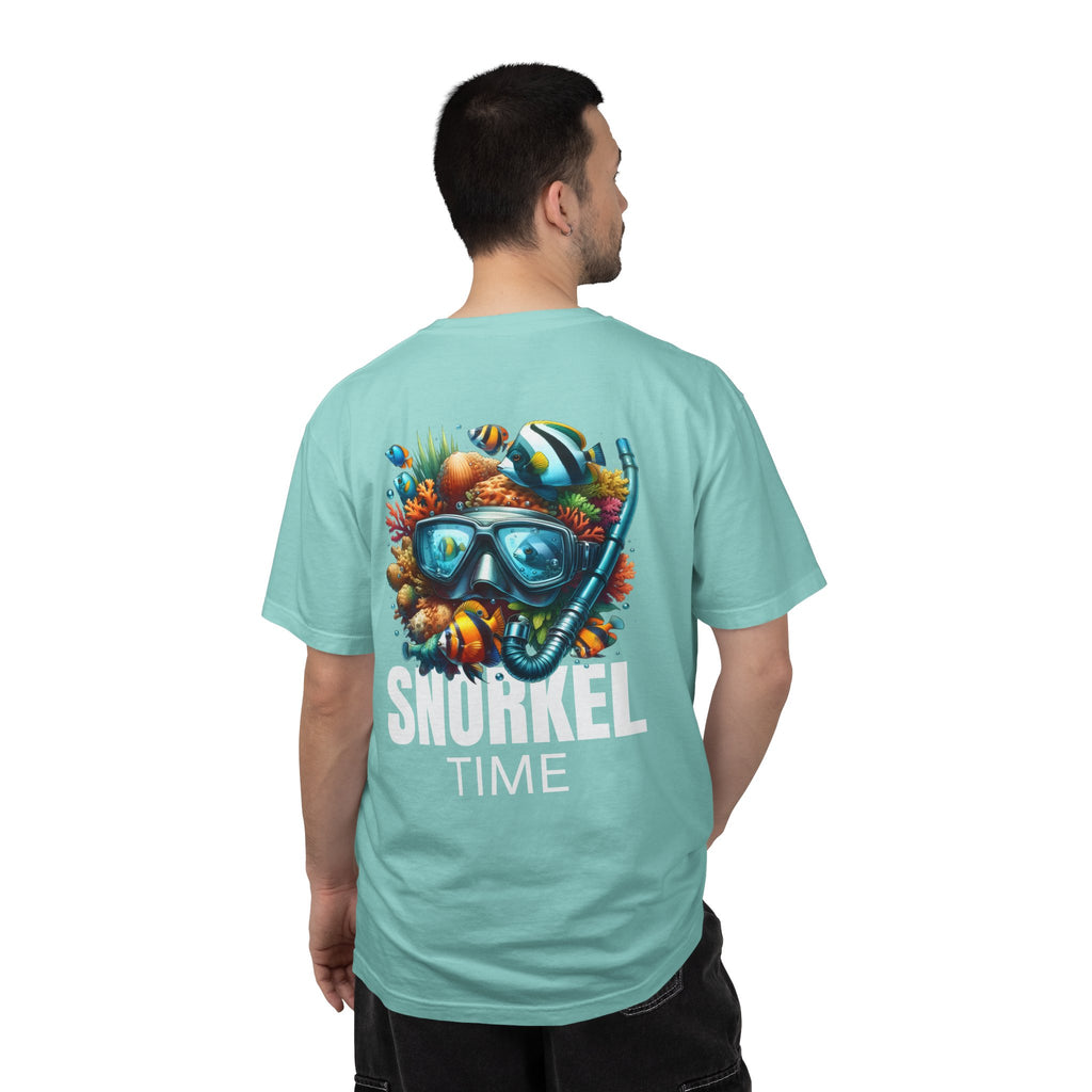 10 - Tee Multi Colors Snorkel Time - Minimalist Initials T-Shirt