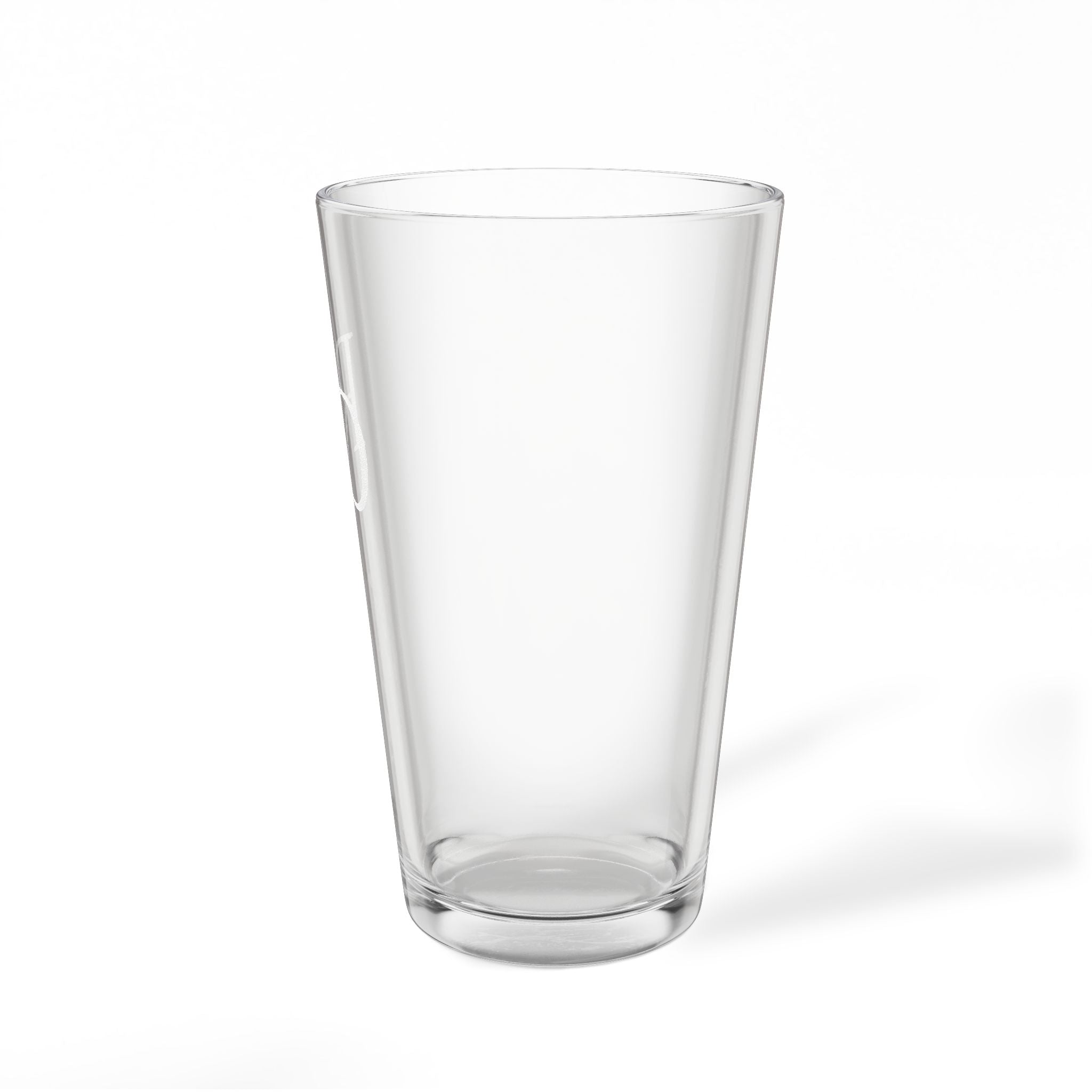 922 - Engraved 16oz Pint Glass — Personalized Monogram Mixing Glass