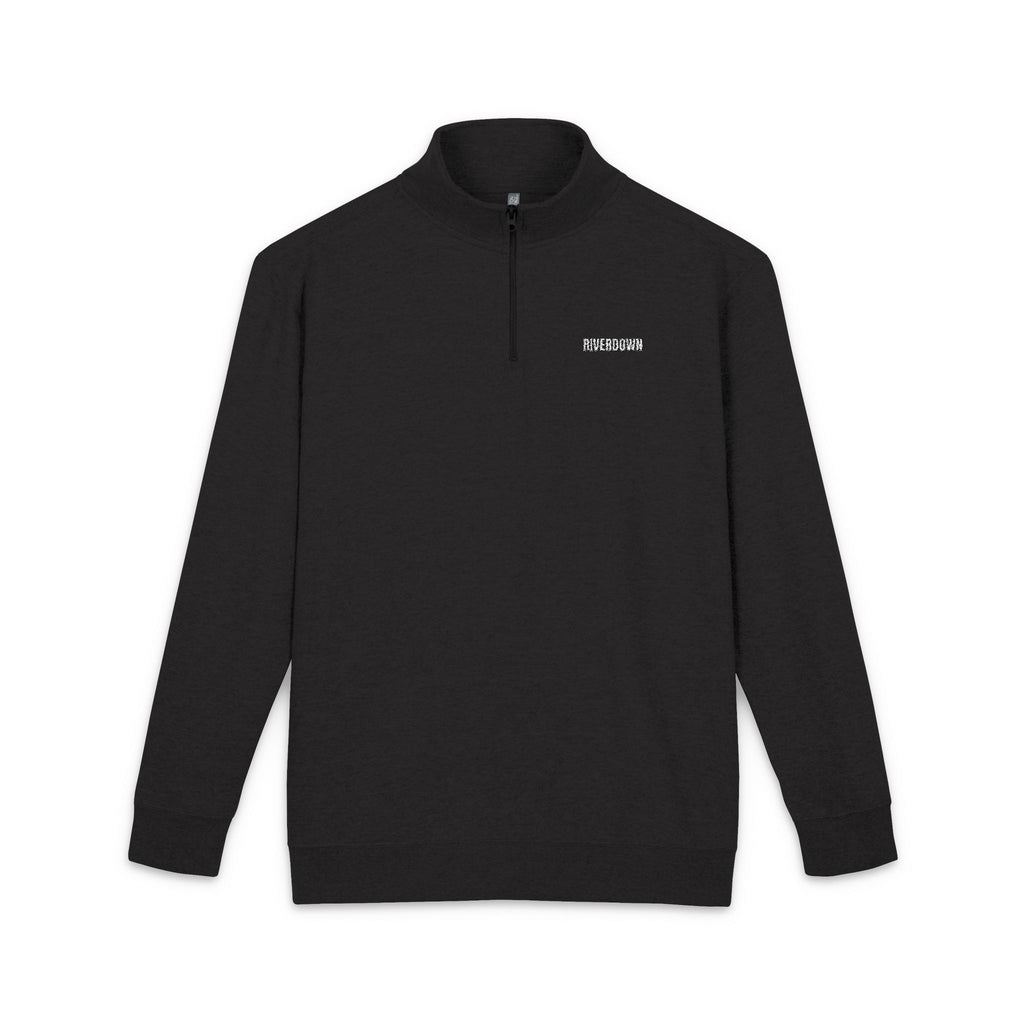 5 - Fleece Pullover Embroidered RD Logo – Quarter‑Zip Casual Sweatshirt