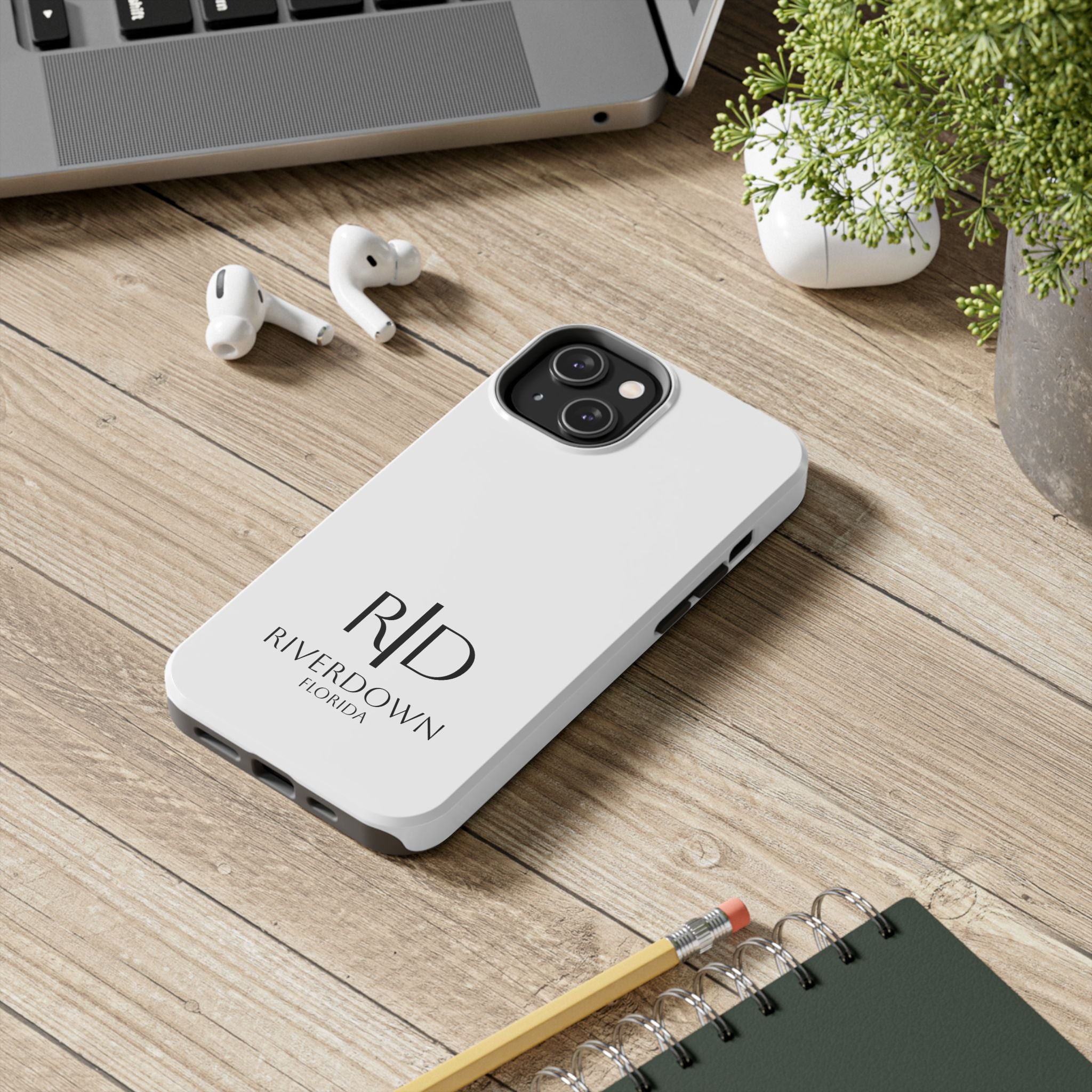 924 - Phone Case White Cap Riverdown Florida Tough Phone Case – Slim Protective iPhone Cover with R|D Logo