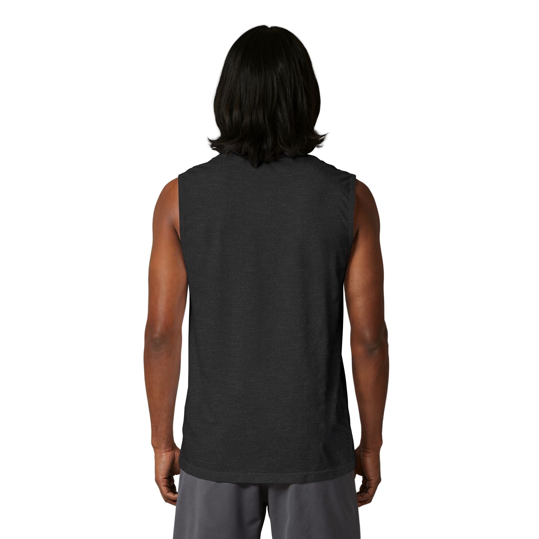 14 - Tank Top Multi Colors Minimalist RD Muscle Tank — Slim Fit Black Sleeveless Tee