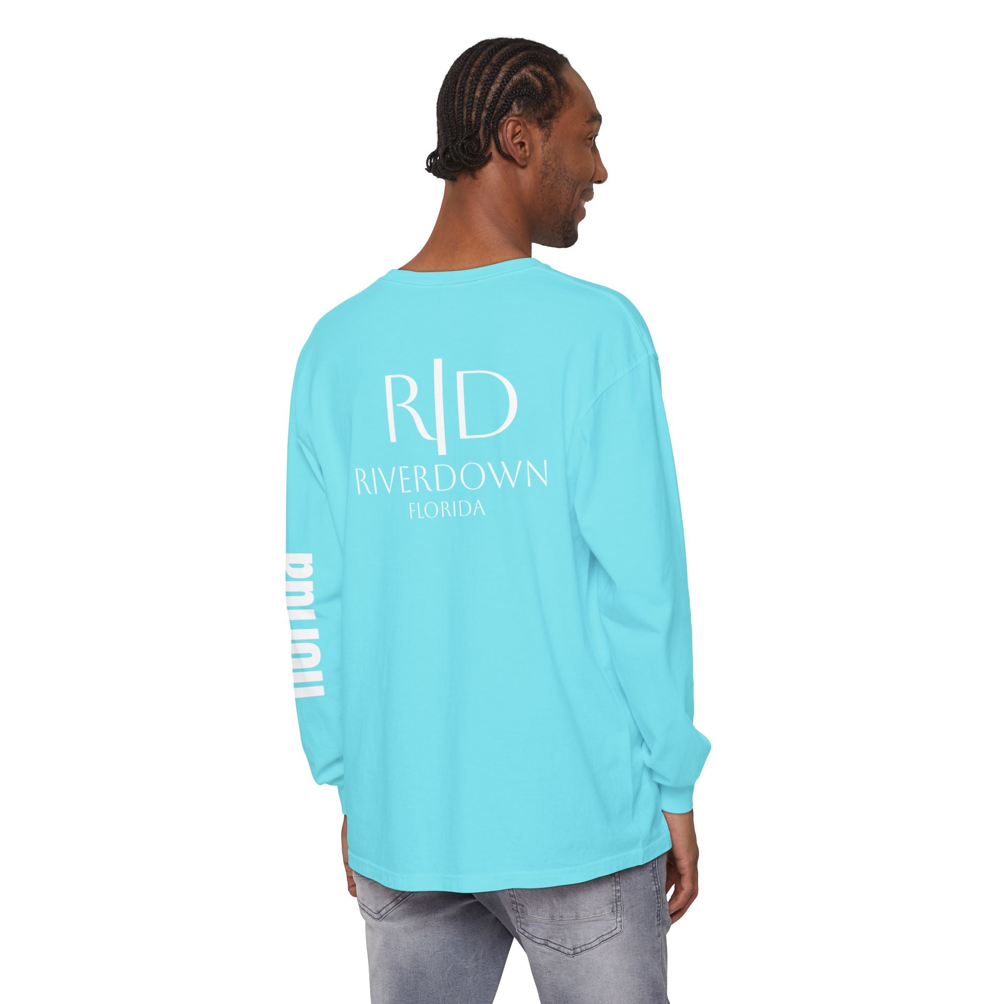 2 - Long Sleeve Tee Multi Colors 'R|D' — Florida Sleeve Graphic