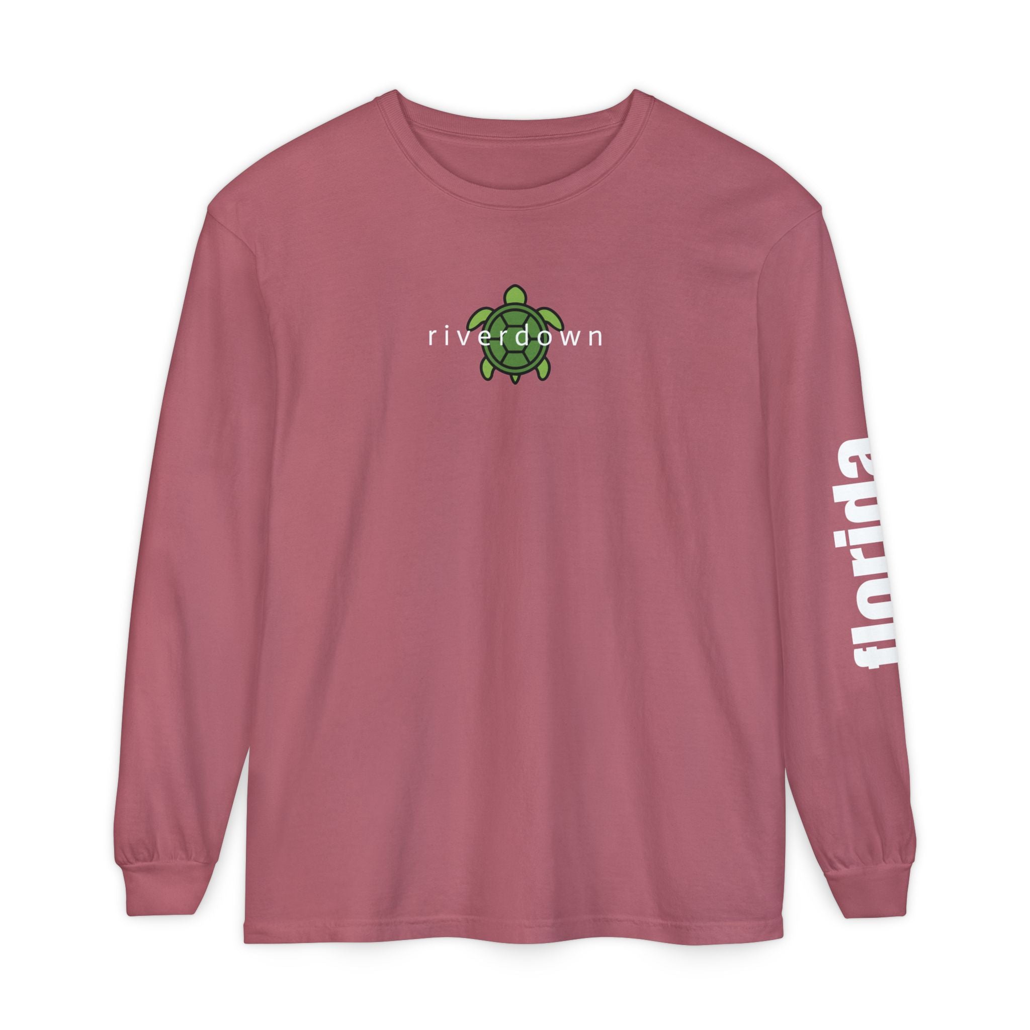 2 - Long Sleeve Tee Multi Colors Sea Turtle — Florida Sleeve Graphic