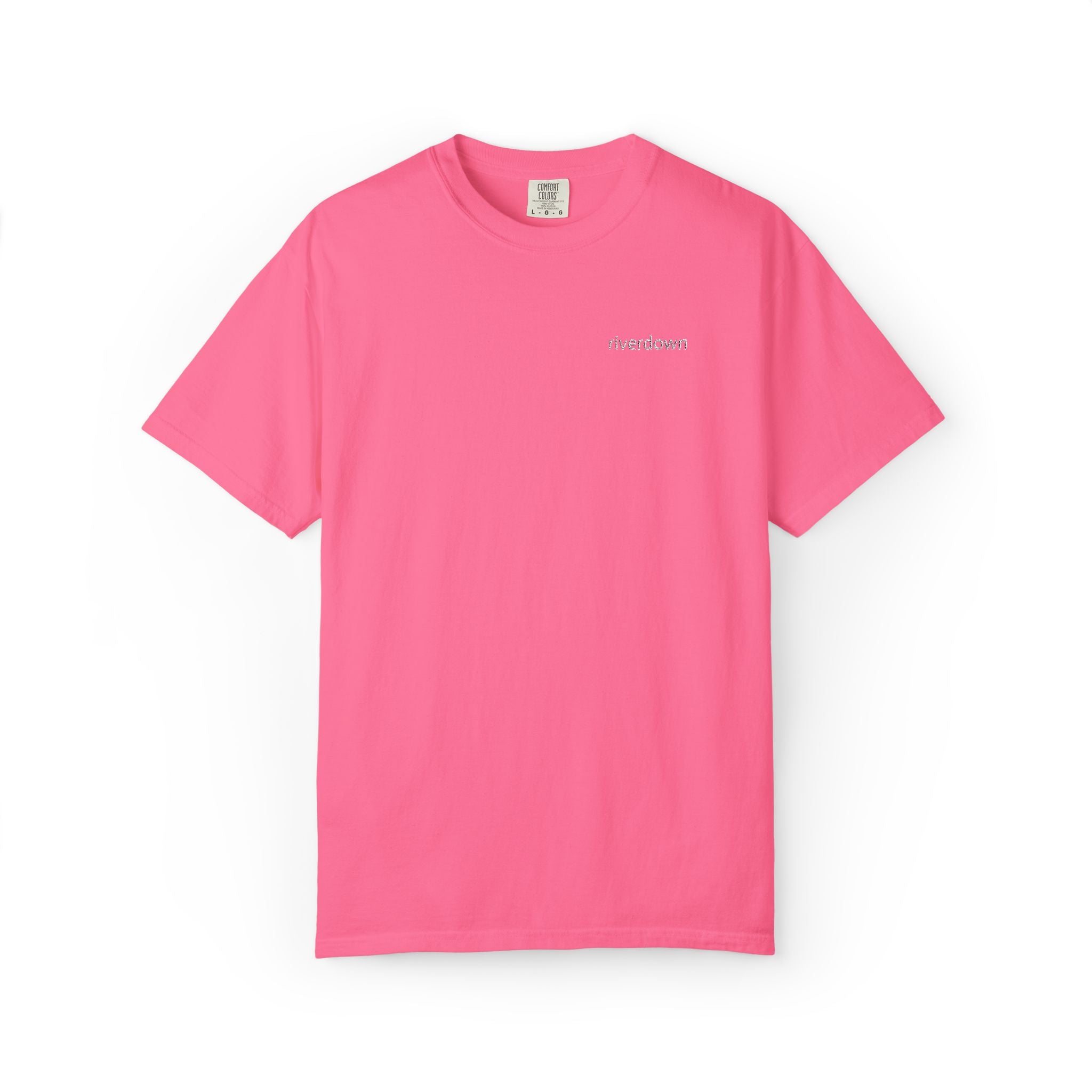 101 - Embroidered Riverdown T-Shirt — Soft Garment-Dyed Casual Tee