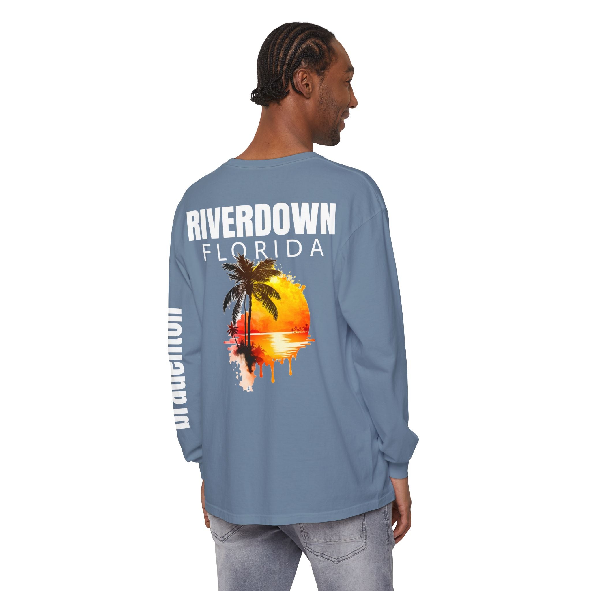 2 - Long Sleeve Bradenton Tee Multi Colors 'R|D' — Florida Sleeve Graphic