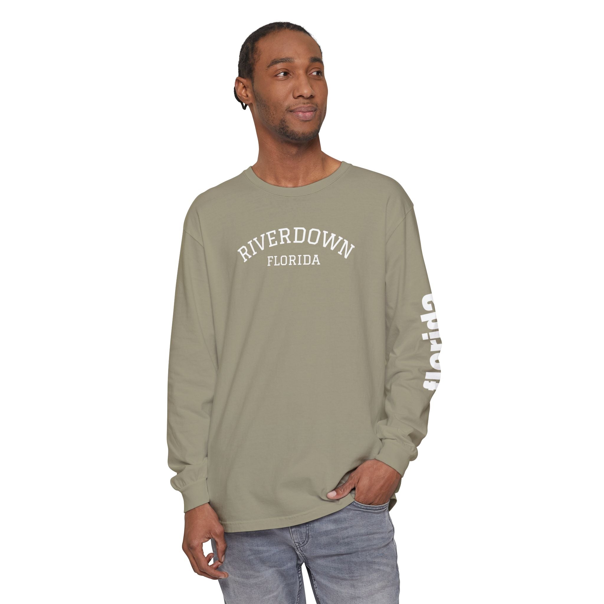 2 - Long Sleeve Tee Multi Colors 'R|D' — Florida Sleeve Graphic