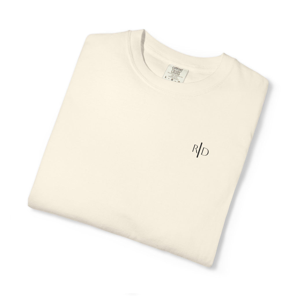 101 - Embroidered RD Logo T-Shirt — Soft Garment-Dyed Casual Tee