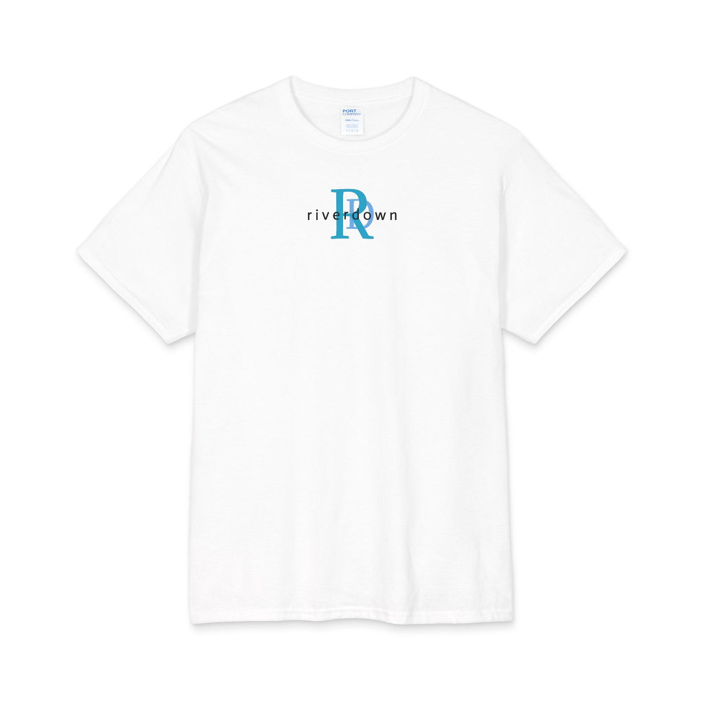 10 - River Down Cotton RD Logo Tee — Minimal Retro Badge Cotton T‑Shirt