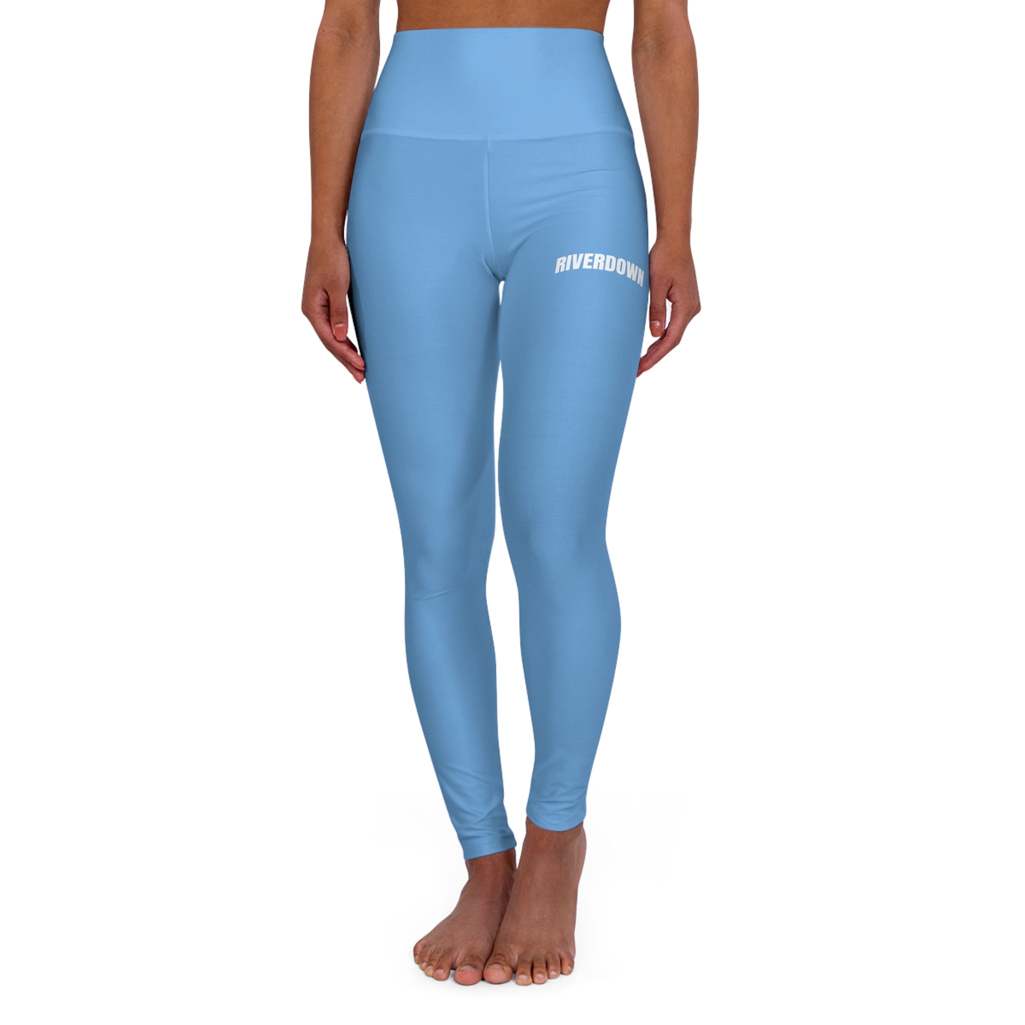 62 - Pants Yoga Ocean High-Waist Yoga Leggings — Minimal Activewear with Subtle 'RID' Accent