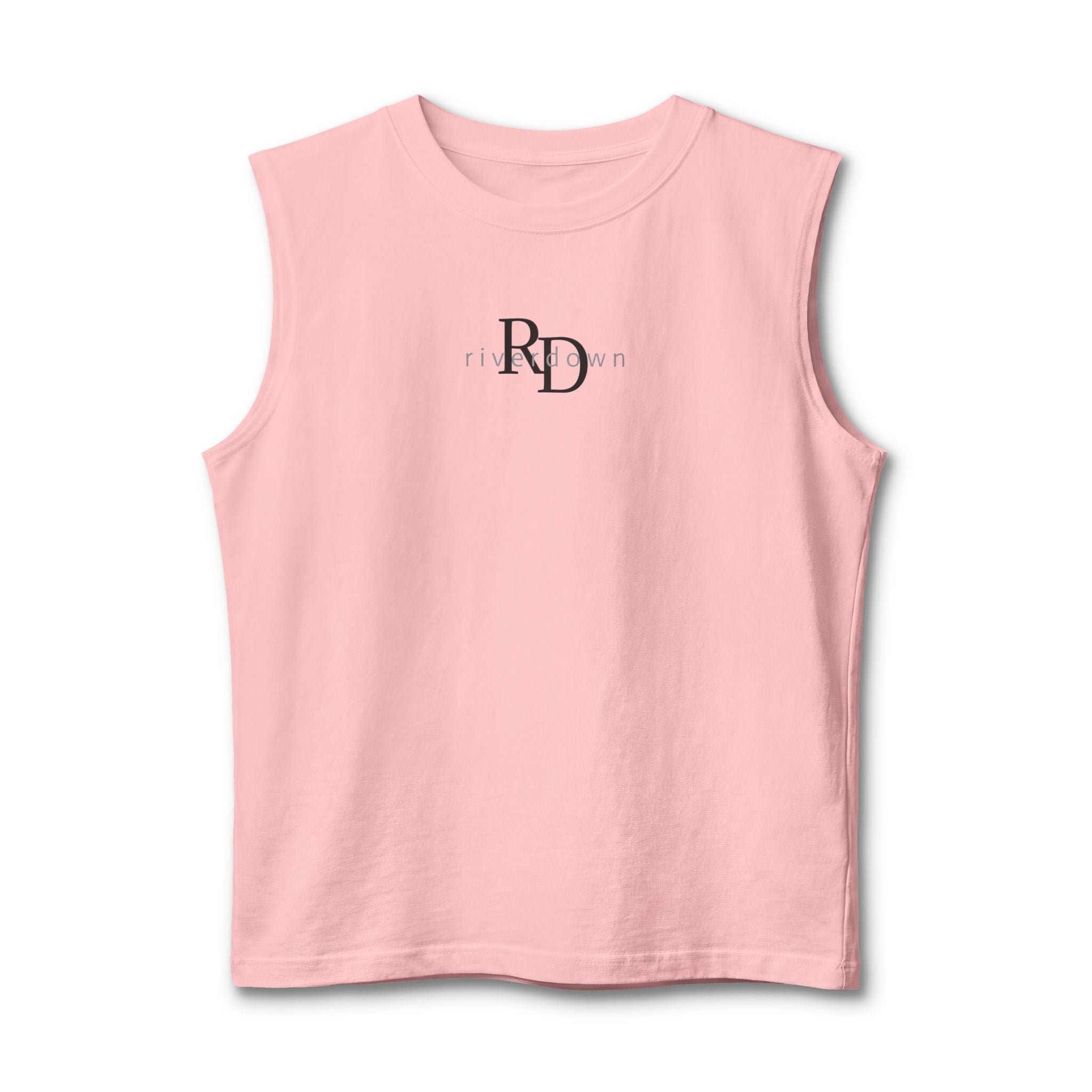 14 - Manatee Muscle Tank — Retro Palm Court Summer Tank Top