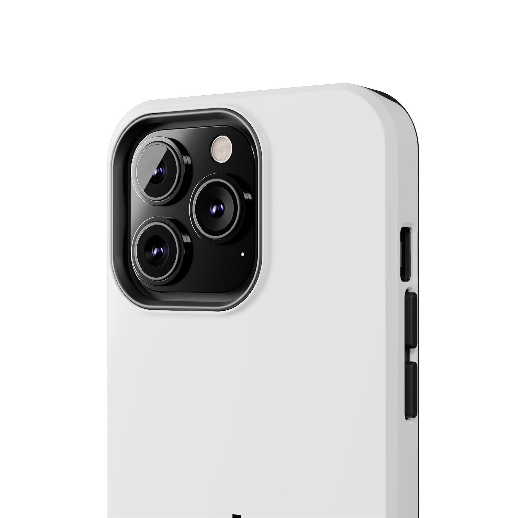 924 - Phone Case White Cap — Durable Protective Phone Cover with Monogram Logo