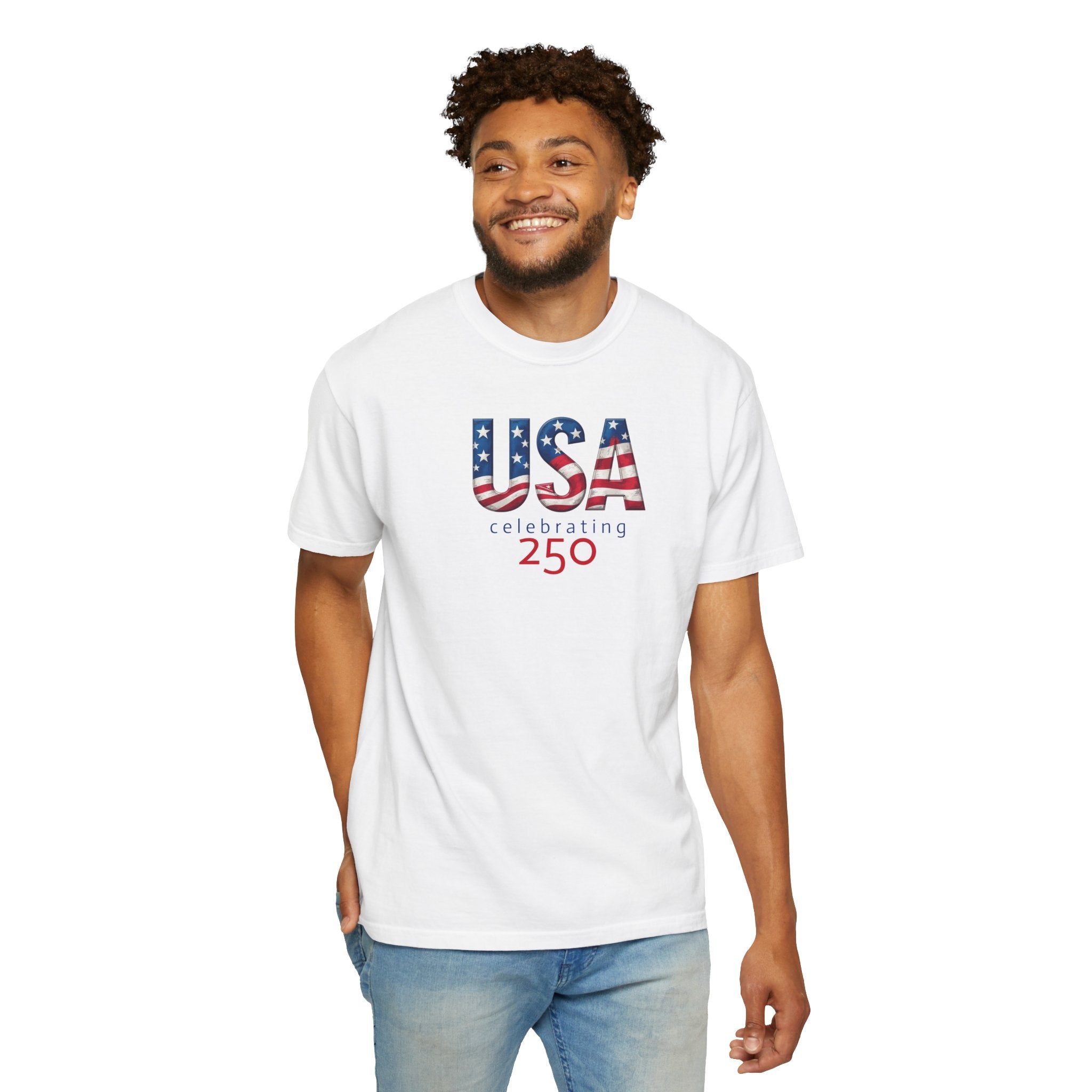 10  - Tee Multi Colors USA Celebrating 250 - T-Shirt