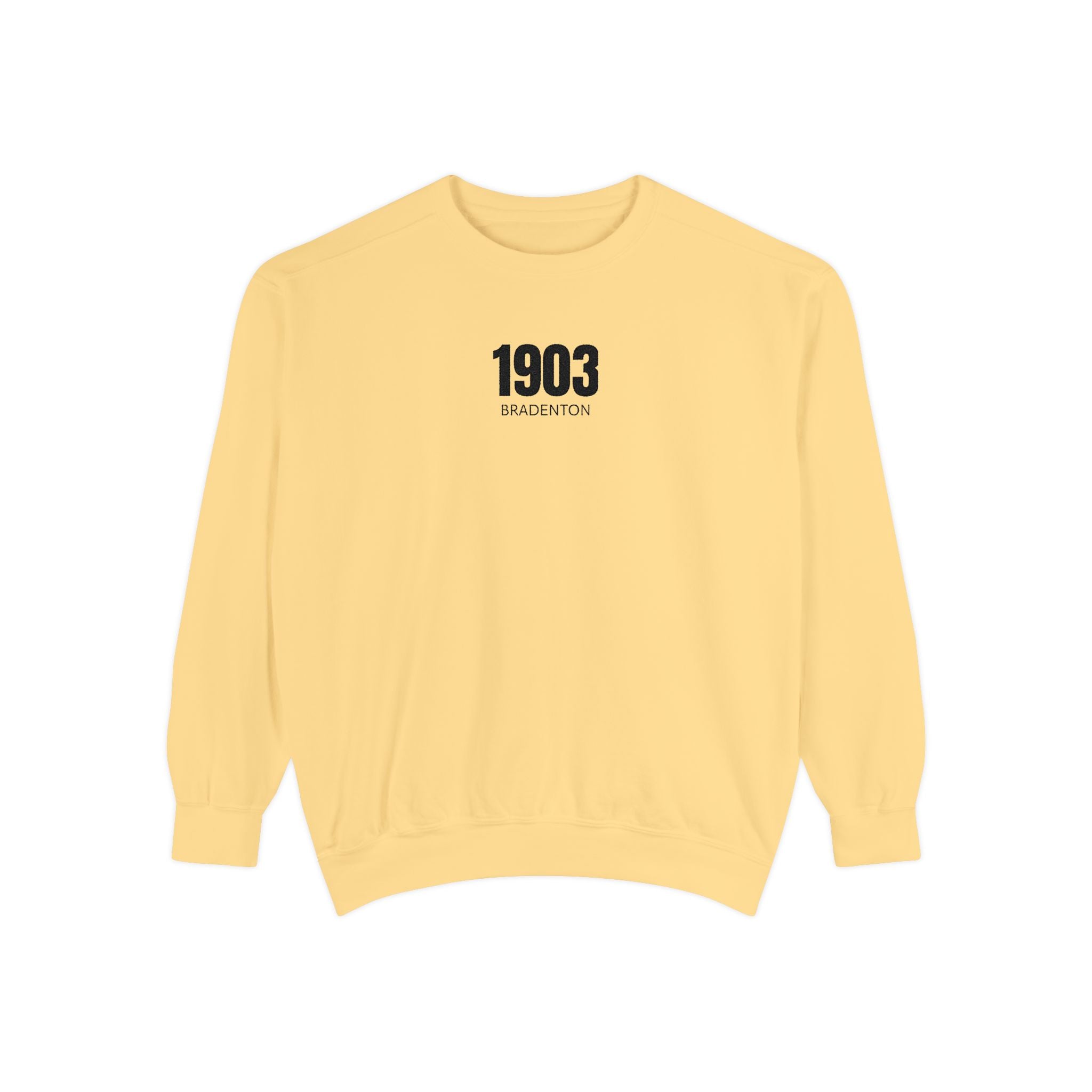 3 - 1903 Crest Embroidered Sweatshirt – Minimal Vintage College Pullover