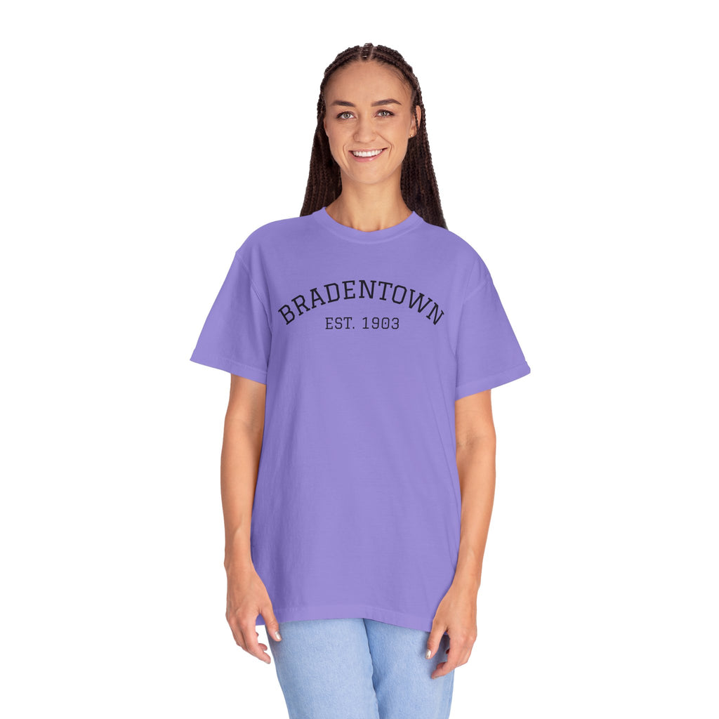 101 -  Tee Multi Colors Bradentown Classic Tee — Minimalist Initials T-Shirt