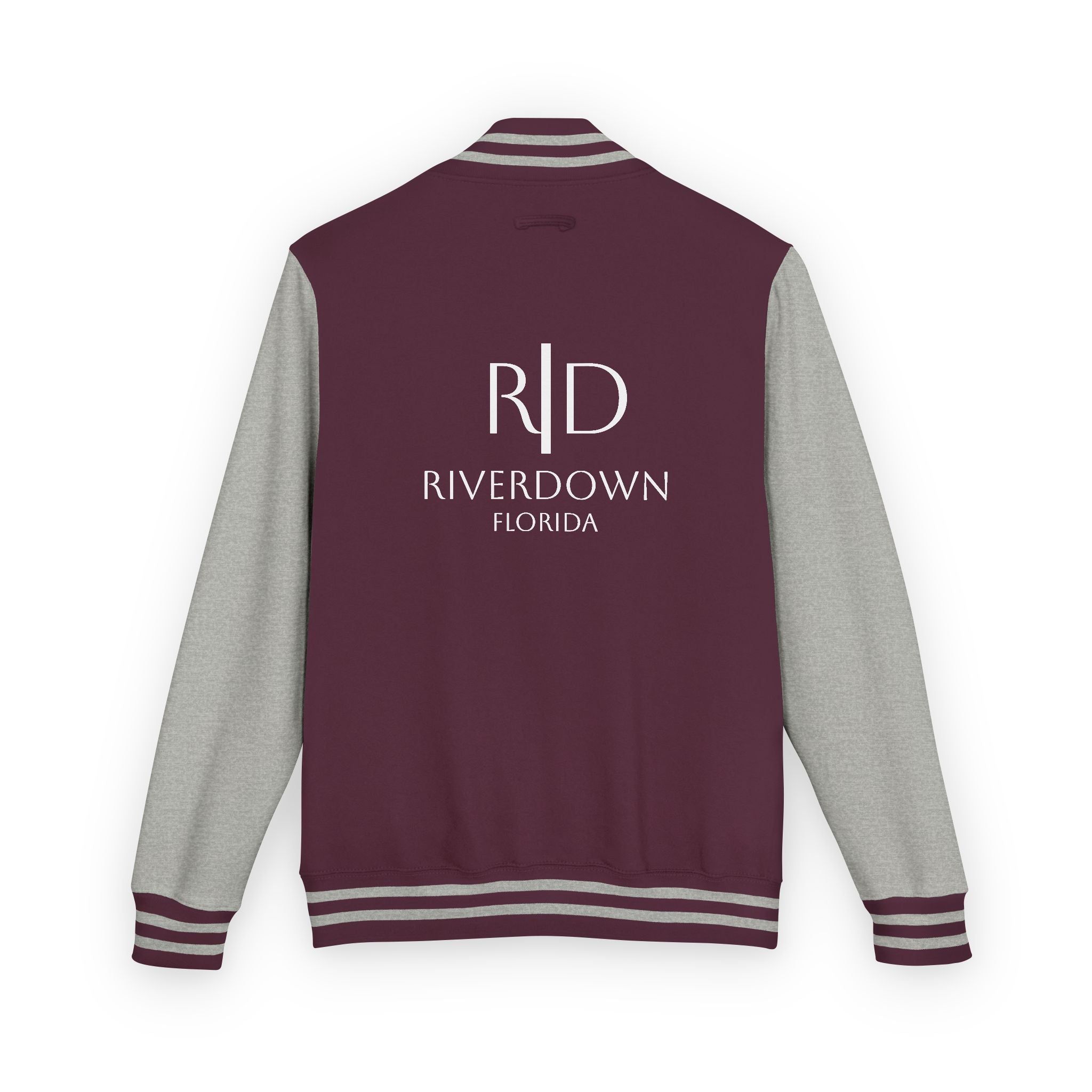 52 - Jacket Letterman - Classic Black & White Varsity Style with 'R|D' Chest Logo