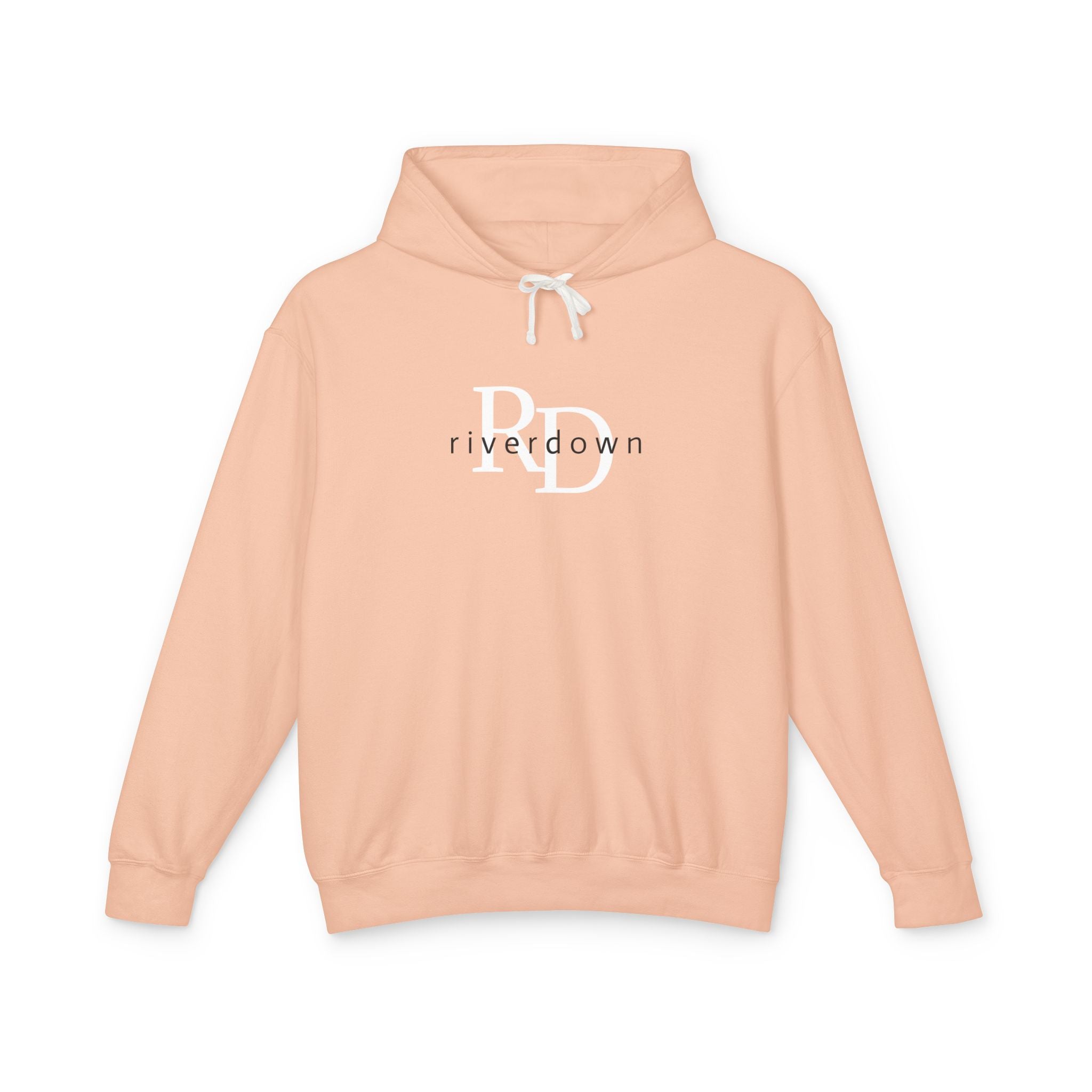 4 - Hoodie Multi Colors Collegiate Logo Hoodie — Lightweight Pastel Blue Sweatshirt
