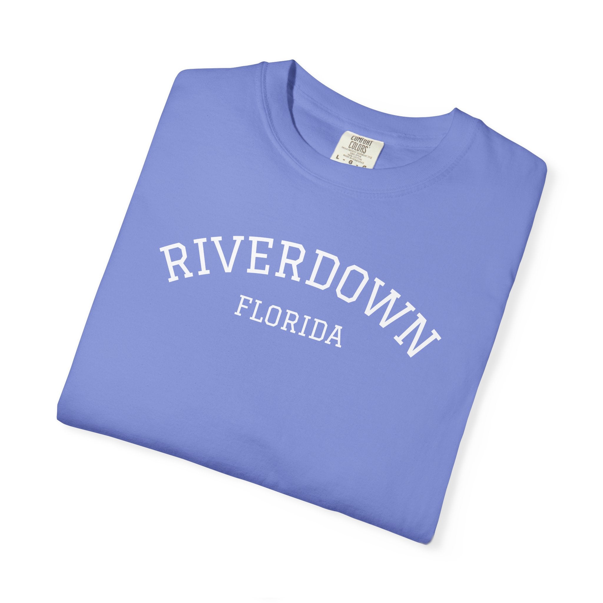 10 - Tee Multi Colors RIVERDOWN University Style -  Minimalist Initials T-Shirt