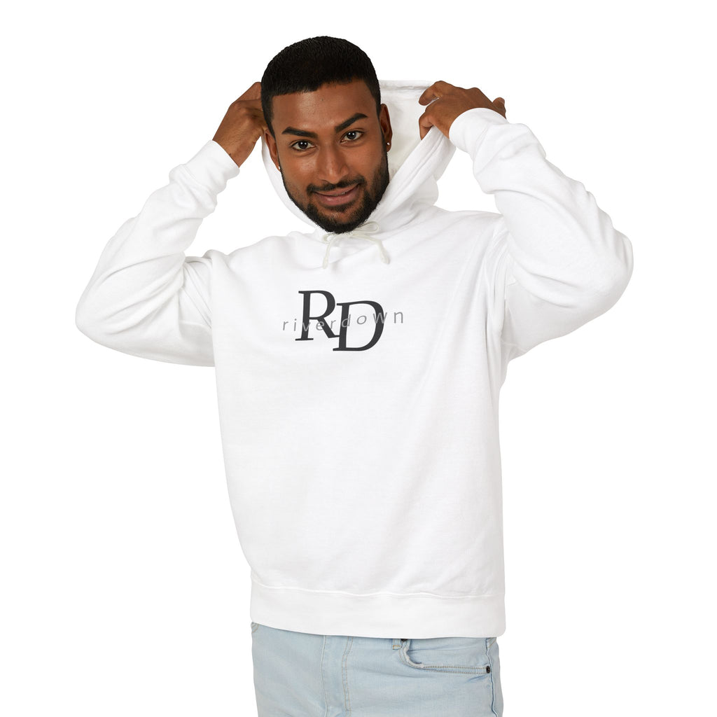 4 - Hoodie Multi Colors Collegiate Logo Hoodie — Lightweight Pastel Blue Sweatshirt